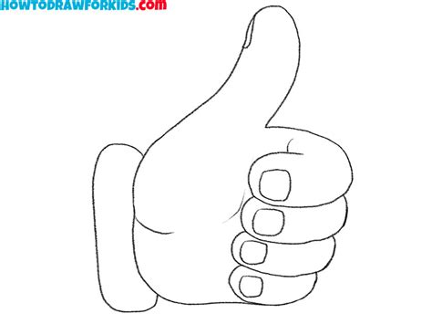 thumbs up drawing|thumb drawing for kids.